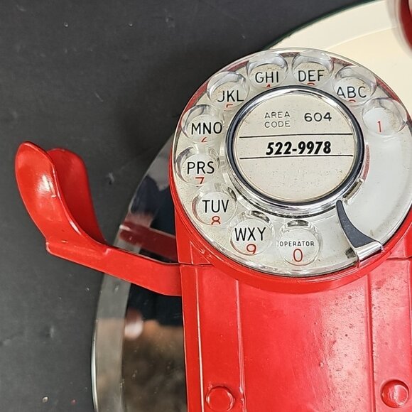 Automatic Electric 1953 Rotary Vintage Telephone Space Saving Design Canada - Picture 14 of 14